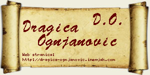 Dragica Ognjanović vizit kartica